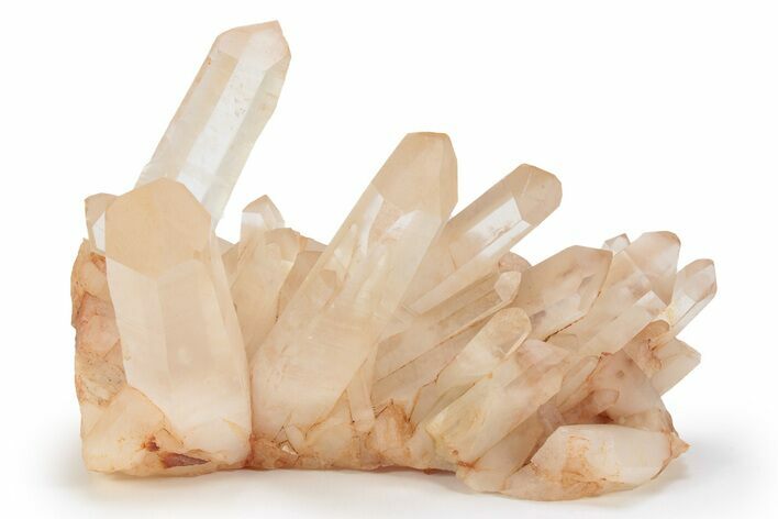 Tangerine Quartz Crystal Cluster - Madagascar #231350